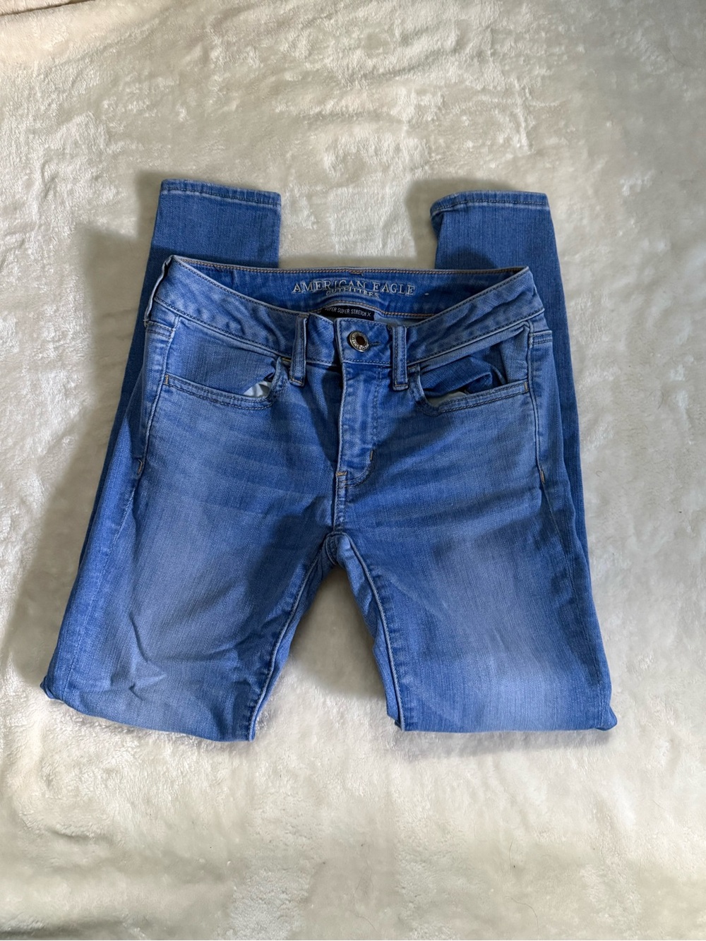American Eagle Outfitters Women's Blue Skinny Jeans